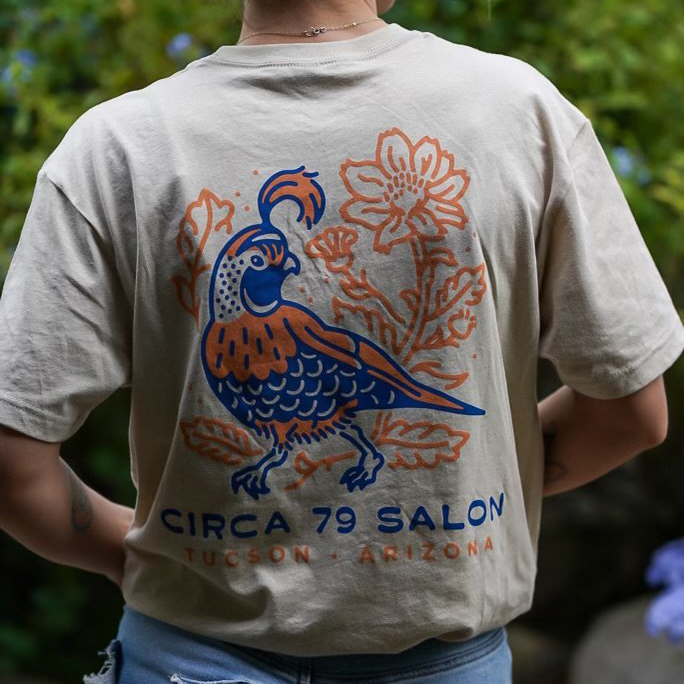 Circa 79 Salon - Quail Shirt Design