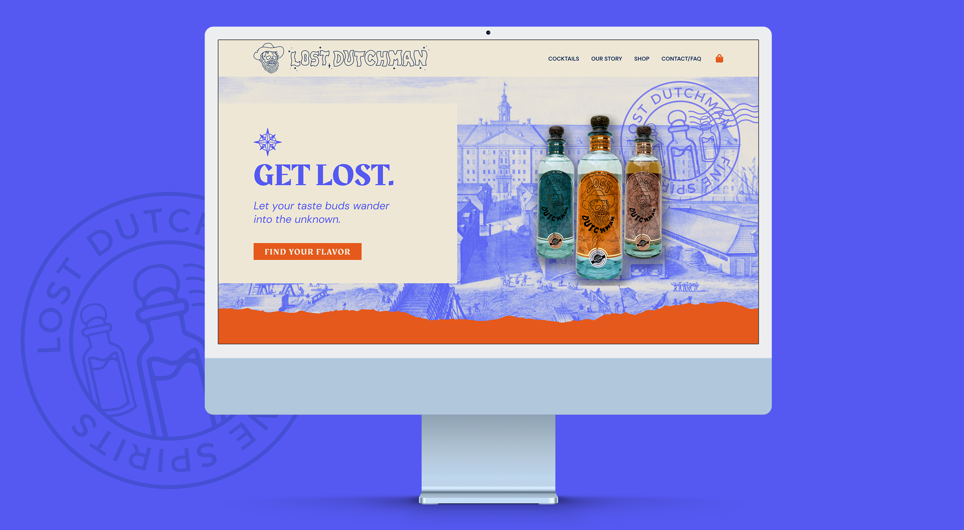 Lost Dutchman Spirits - Website Design Mockup