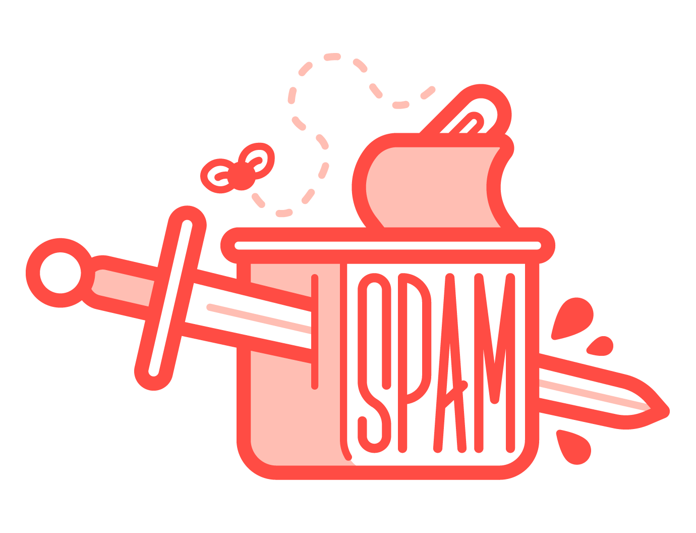 Really Good Emails - Spam Can Illustration